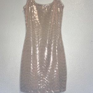 FashionNova pink champagne dress